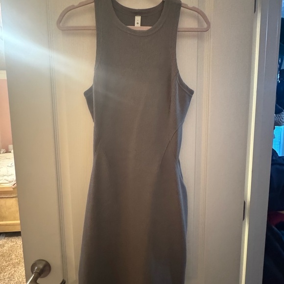 lululemon athletica Dresses & Skirts - lululemon athletica Softstream Slim Fit Ribbed Midi Dress— Size 6 Color: Nomad